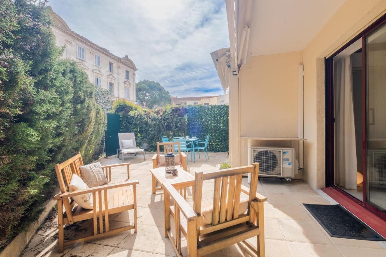 3P Garden-Level Apartment Residence With Pool Cannes Exterior photo